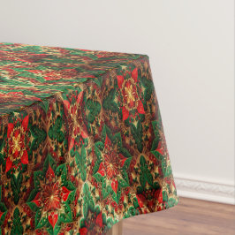 Toalha de Mesa Decorativa Vermelha Verde para Feri