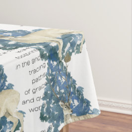 Toalha De Mesa Deer Deixe Pegadas Na Neve