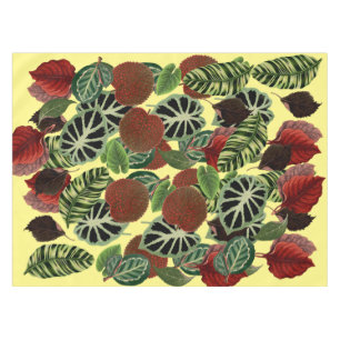 Toalha De Mesa Deixa plantas folha jardinagem, arte menina