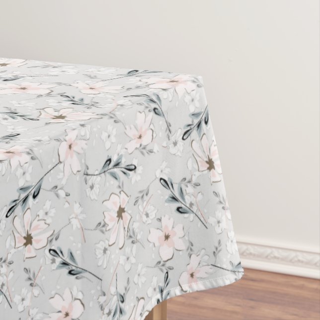 Toalha De Mesa Delicar padrão floral. (Posição Original)