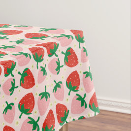Toalha De Mesa Delícias de Frutas Rosa Suave