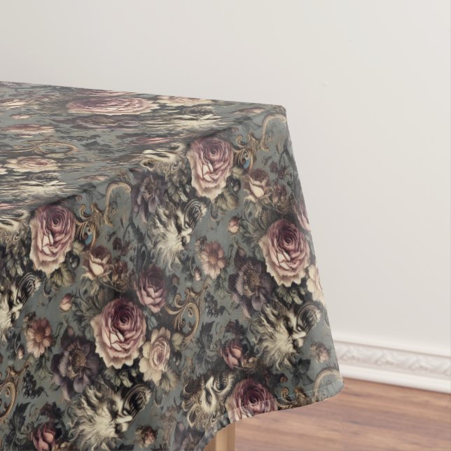 Toalha De Mesa Demônios da Delinquência - Padrão Médio Gótico (Posição Original)