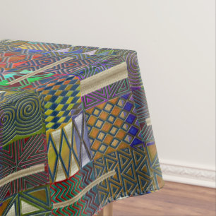Toalha De Mesa Design africano dos retalhos do estilo