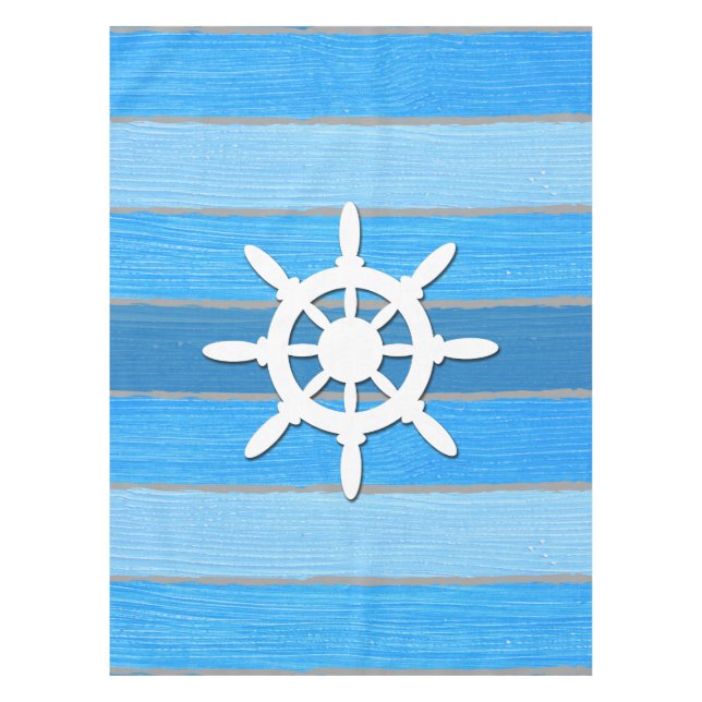 Toalha De Mesa Design com tema náutico (Frente)