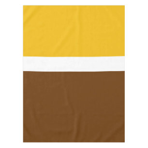 Toalha De Mesa Design de Bloco de Cor Marrom-claro amarelo
