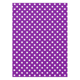 Toalha De Mesa Design de Bolinhas de de branco roxo
