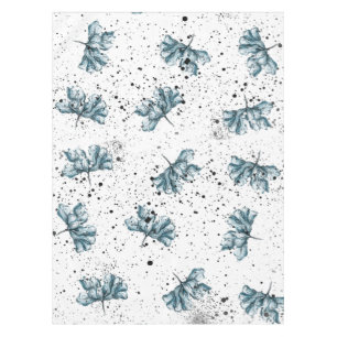 Toalha De Mesa Design de cor azul-de-aço pintado à mão