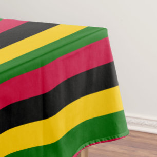 Toalha De Mesa Design de padrão de distribuição de cores africana
