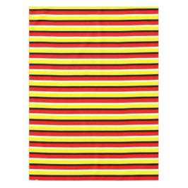 Toalha De Mesa Design de Padrão de Faixa Amarela Vermelha