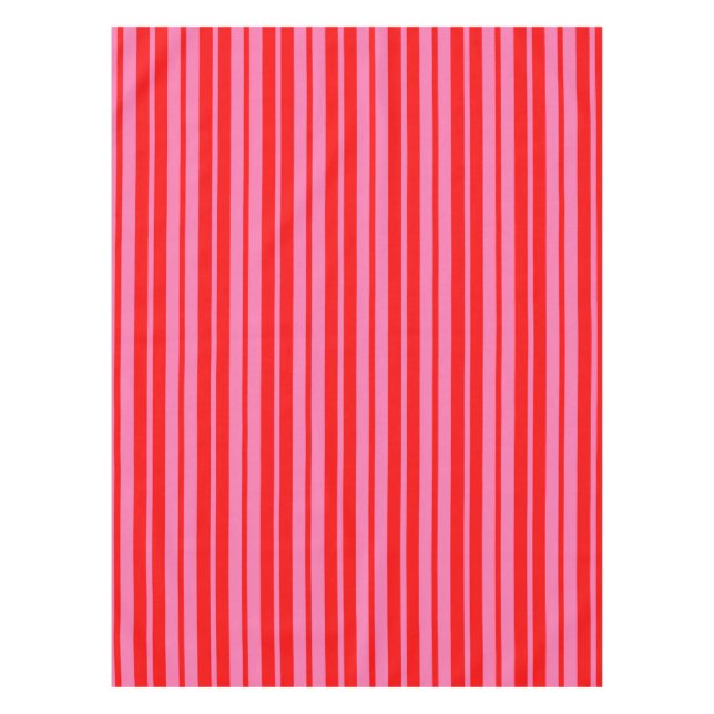 Toalha De Mesa Design de Padrão de Na moda do Rosa Vermelho (Frente)