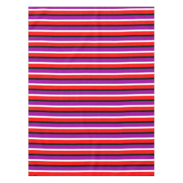 Toalha De Mesa Design de Padrão de Stripe Roxo Vermelho