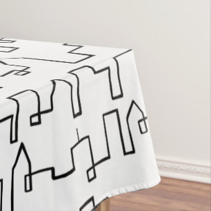 Toalha De Mesa Design de pintura de paisagem urbana moderna