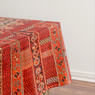 Toalha De Mesa Design de tapete oriental em laranjas brilhantes