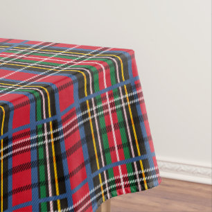 Toalha De Mesa design de tartan vermelho, azul, verde