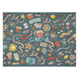 Toalha De Mesa Design do teatro do cinema do fã de filme