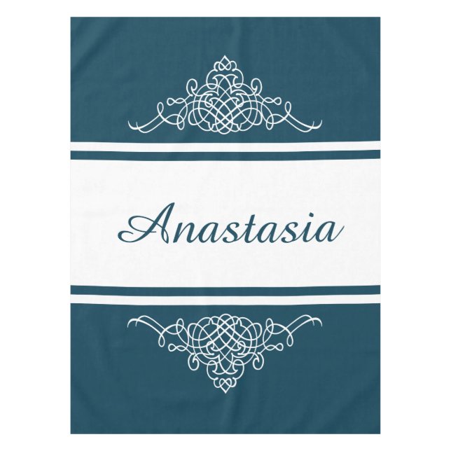 Toalha De Mesa Design floral elegante (Frente)