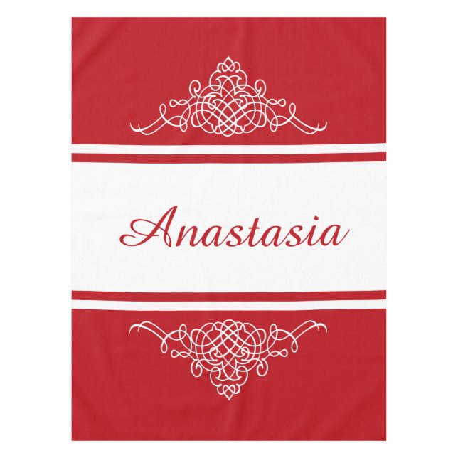 Toalha De Mesa Design floral elegante (Frente)