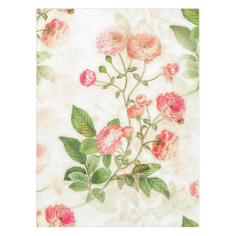 Toalha De Mesa Design Floral Rosa, Vitoriano Simples|