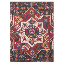 Design Persa Vermelho e Azul