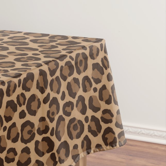 Toalha De Mesa Design Série Clássica Leopardo 12  (Posição Original)