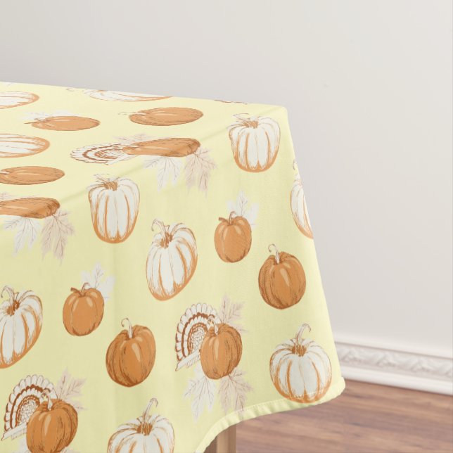 Toalha De Mesa Design Tradicional de Ação de Graças (Posição Original)