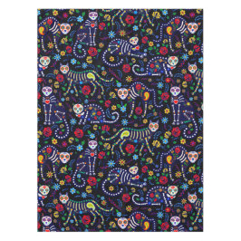 Toalha De Mesa Dia da Tableta Cats Calaveras Mortas
