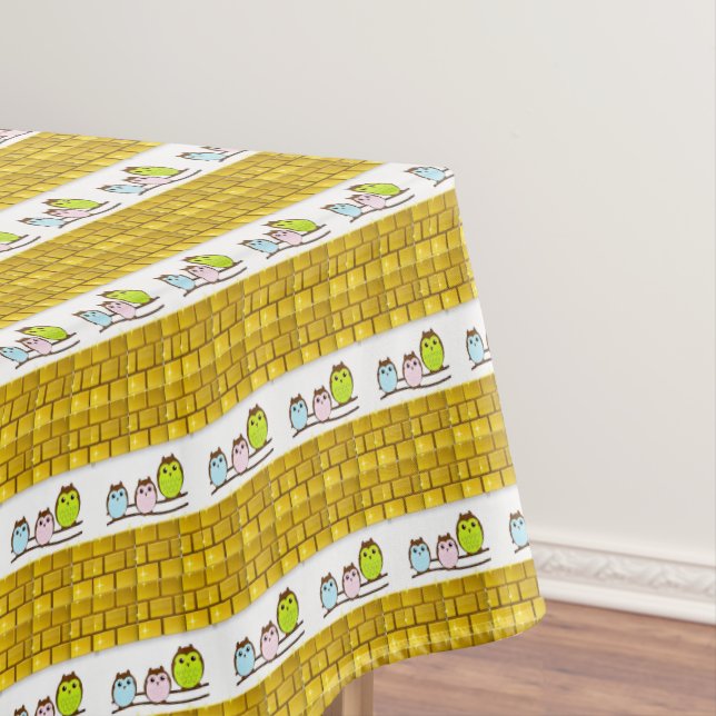 Toalha De Mesa Dia de as mães Tablecloth Owl (Posição Original)