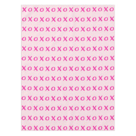 Toalha De Mesa Dia de os namorados rosa XOXO