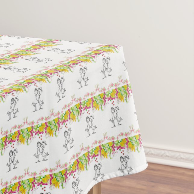 Toalha De Mesa Dia de os namorados Tablecloth (Posição Original)