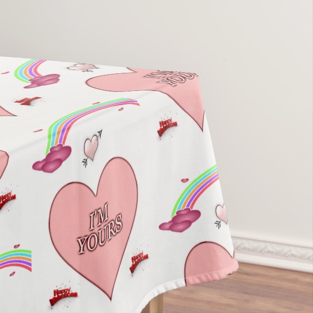 Toalha De Mesa Dia de os namorados Tablecloth (Posição Original)