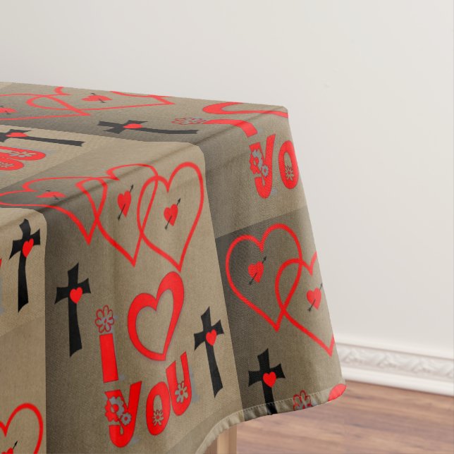 Toalha De Mesa Dia de os namorados Tablecloth (Posição Original)