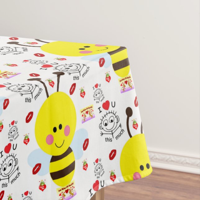 Toalha De Mesa Dia de os namorados Tablecloth (Posição Original)