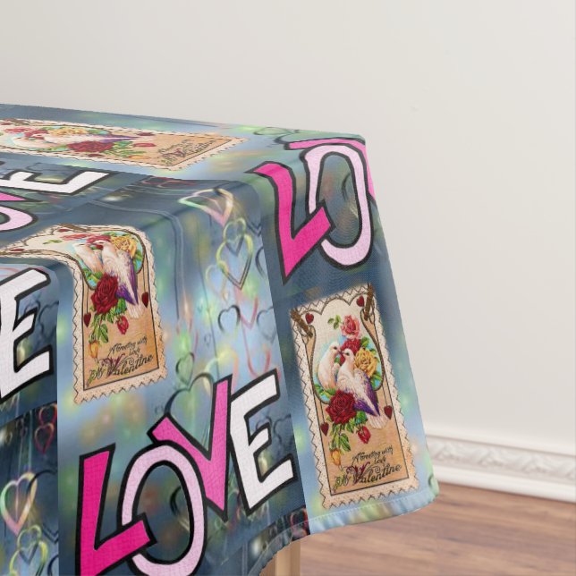 Toalha De Mesa Dia de os namorados Tablecloth (Posição Original)