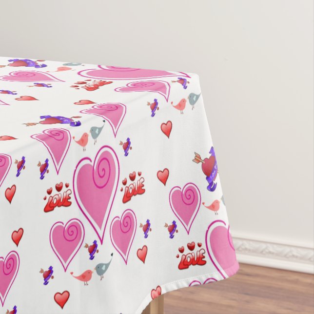 Toalha De Mesa Dia de os namorados Tablecloth (Posição Original)