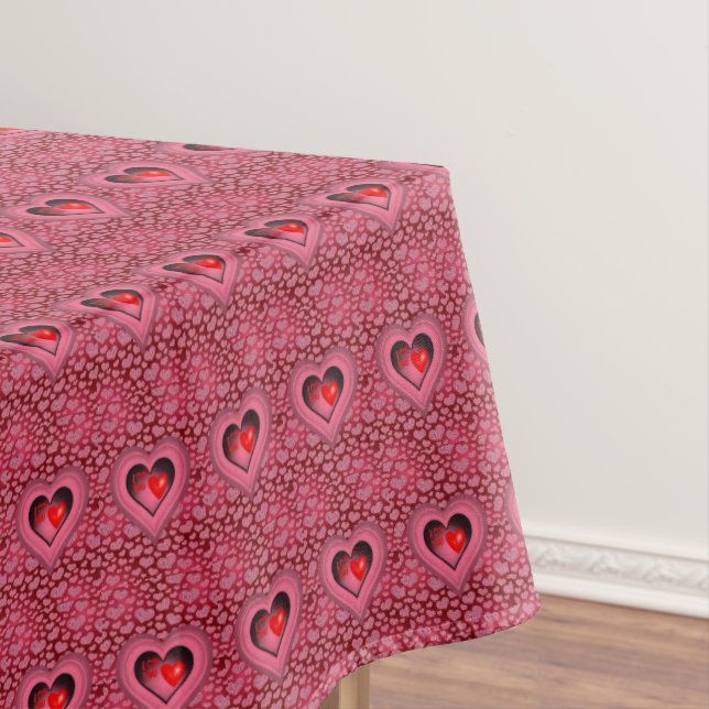 Toalha De Mesa Dia de os namorados Tablecloth Heart (Posição Original)