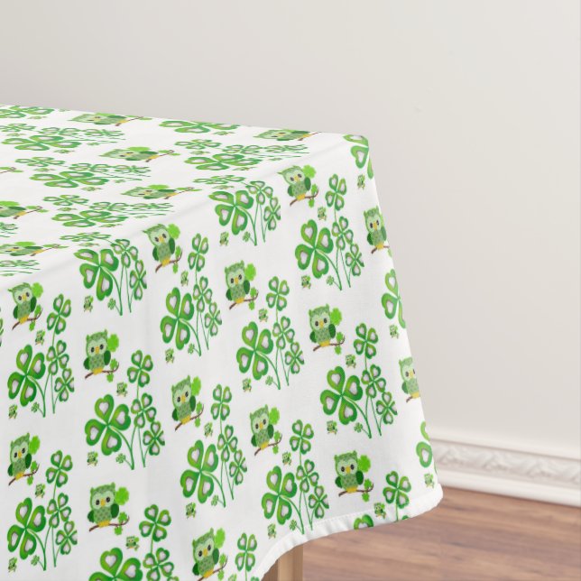 Toalha de mesa Dia de São Patrício Coruja (Posição Original)