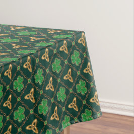 Toalha De Mesa Dia de São Patrício geométrico Celtic Triskele Sha