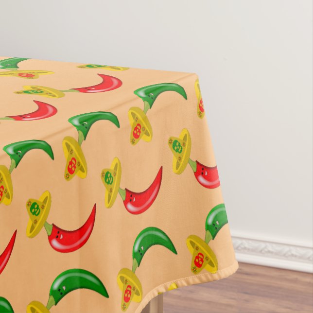 Toalha De Mesa Dia dos Mortos do Chilis Mexicano Patternado (Posição Original)