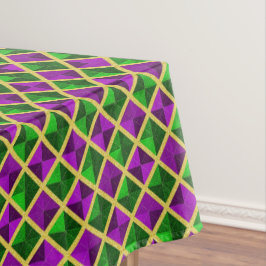 Toalha De Mesa Diamante de Mardi Gras