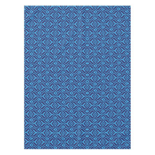 Toalha De Mesa Diamantes Entrelaçados: Padrão Geométrico Azul Esc