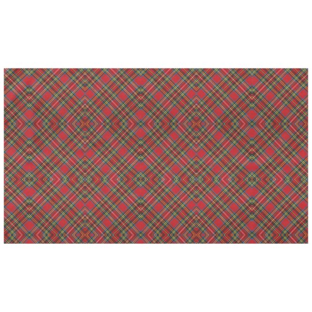 Toalha De Mesa Diamond Shape Tartan Scotch sem costura Vermelho (Frente (Horizontal))