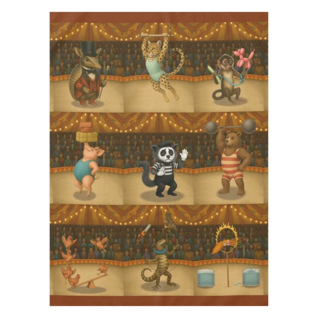 Toalha De Mesa Dingaling Bros Circus acts (Frente)