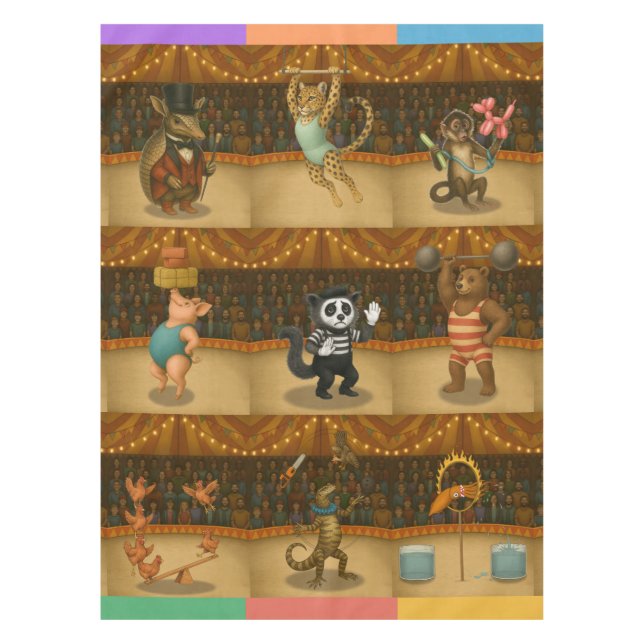 Toalha De Mesa Dingaling Bros Circus acts Tablecloth (Frente)