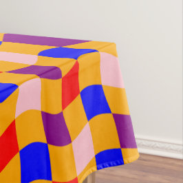 Toalha De Mesa Dinheiro de algodão vermelho-roxo, azul-retroativo