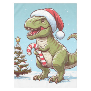 Toalha De Mesa Dinossauro candi doce de Natal
