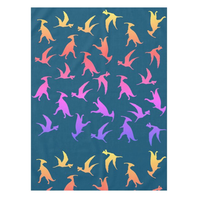 Toalha De Mesa Dinossauros Coloridos (Frente)