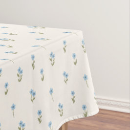 Toalha De Mesa Ditsy Floral Cottagecore Boho Wildflower Blue