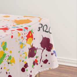 Toalha de Mesa Diversão com Pingos de Tinta Colori