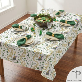 Toalha de mesa do dia de São Patrício Sorte & Aleg