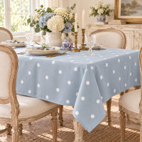 Doce Azul Branca Bolinhas Vintage